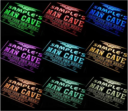 Miniatura 8 de qb-tm nombre personalizado béisbol de Man Cave bar cerveza señal de neón