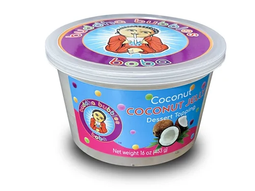 Miniatura 2 de Topping de postre de gelatina de coco prémium de Buddha Bubbles Boba (jalea de coco)