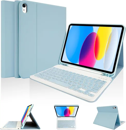 Miniatura 20 de LAMA Funda magnética con teclado para iPad (A16) de 11ª generación 2025/10ª generación 2022, con teclado para iPad de 11 pulgadas (A16) y 10.9 Rosa