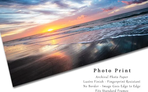 Miniatura 2 de Impresión fotográfica costera (no enmarcada) Imagen del amanecer escénico sobre la playa en Hilton Head Island Carolina del Sur, arte de pared