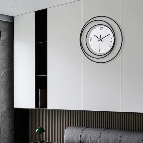 Miniatura 6 de Dankeit - Reloj de pared decorativo, movimiento de cuarzo de calidad silencioso sin tictac, operado con pilas, relojes de pared grandes
