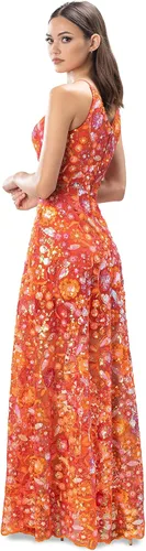 Miniatura 2 de Dress the Population Vestido largo Ariyah ajustado y acampanado para mujer