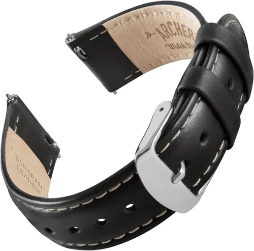 Miniatura 9 de Archer Watch Straps - Correas de reloj de liberación rápida de cuero de grano superior