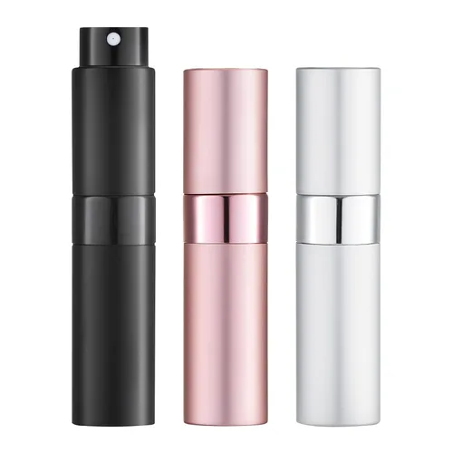 Miniatura 21 de LISAPACK Botella atomizadora de perfume de 0.3 fl oz para viajes (3 piezas) dispensador de colonia vacío, rociador portátil (rojo, rosa, morado)