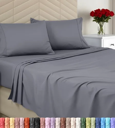Miniatura 16 de Utopia Bedding - Juego de sábanas, tamaño individual, microfibra cepillada, suaves, esquinas profundas, incluye 1 encimera, 1 bajera y 1 fundas
