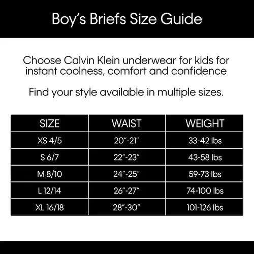 Miniatura 7 de Calvin Klein Paquete de 3 calzoncillos de algodón surtidos para niños pequeños modernos