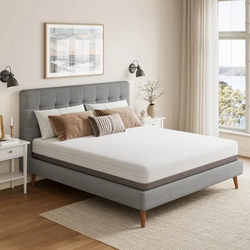 Miniatura 5 de Vesgantti Colchón Full, colchón de espuma viscoelástica de gel de 8 pulgadas para noches frescas y alivio de presión, sensación suave media