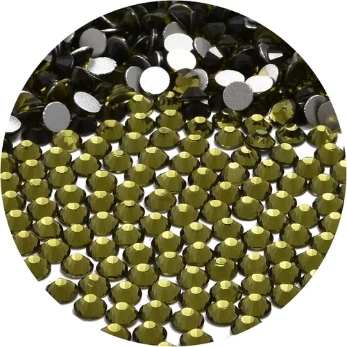 Miniatura 47 de NCB 288 diamantes de imitación de cristal redondos para arte de uñas, con parte trasera plana, para hacer accesorios de bricolaje, zapatos, ropa