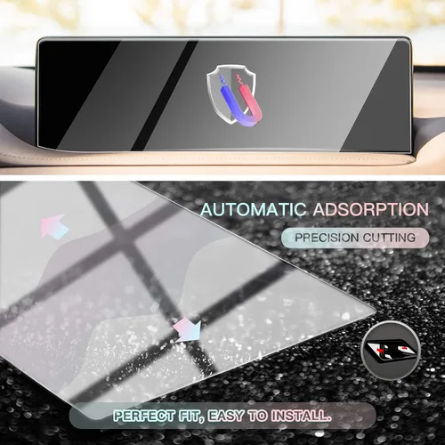 Miniatura 5 de CDEFG Protector de pantalla de vidrio para Genesis 2021 2022 de 14.5 pulgadas: pantalla de navegación para automóvil Protector de pantalla táctil
