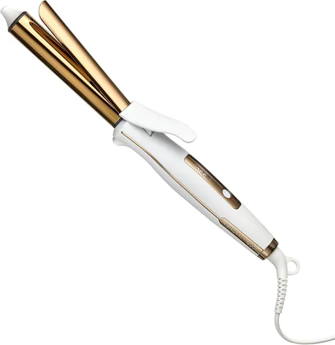 Miniatura 7 de Kristin Ess Plancha de pelo de 1 pulgada de titanio + aerosol protector térmico de secado al aire libre para olas de playa + cepillo desenredante +
