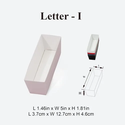 Miniatura 7 de Geoto Paquete de 6 cajas de regalo rellenables en forma de letra de 17.3 x 6 x 2 pulgadas, color rosa/rojo/blanco, caja de regalo con texto en Rosa
