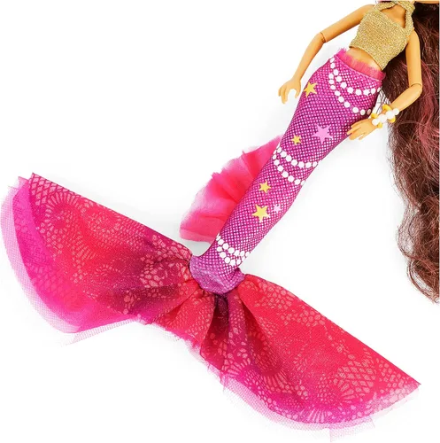 Miniatura 8 de MERMAID HIGH, Searra - Muñeca de sirena de lujo y accesorios con cola extraíble, ropa de muñeca y accesorios de moda, juguetes para niños para niñas