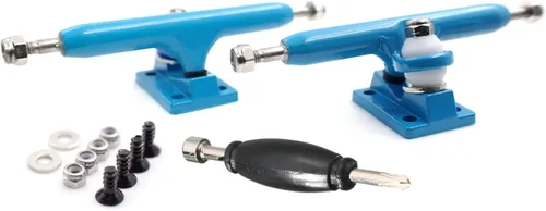 Miniatura 14 de SPITBOARDS® 32 mm Fingerboard Pro Trucks by, Real Lock Nuts, Single Axis, Kingpins, Rubber O-Ring Urethane Bushings, Optimised Hanger, Width 32 mm