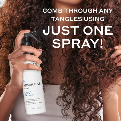 Miniatura 10 de ZENAGEN Repairacle Repairing Leave-In Conditioner Strengthens & Repairs Hair, Detangles & Smooths, Adds Shine & Hydration, Plant-Based