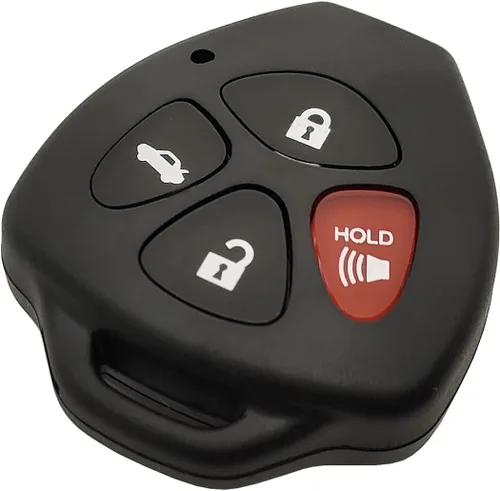 Miniatura 5 de Funda de repuesto para llavero de Toyota Camry Avalon Corolla Matrix RAV4 Venza Yaris mando a distancia 4 botones (HYQ12BBY, GQ4-29T) (negro)