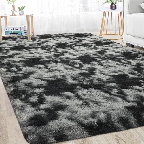 Miniatura 65 de Merelax Alfombra Moderna Suave y Esponjosa Shaggy para Dormitorio Sala de Estar Decoración de Sillas Pequeñas Alfombras Tapetes para Pies Piso, Verde