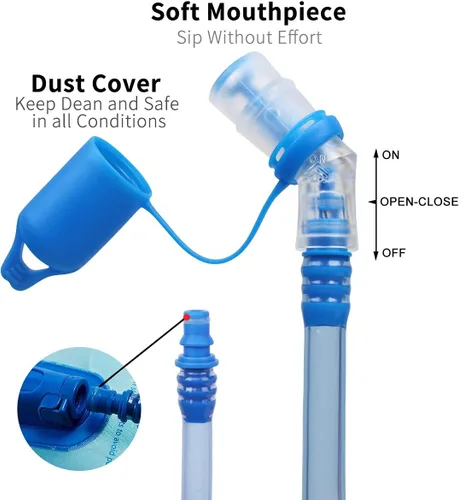 Miniatura 4 de Mothybot Vejiga de hidratación de 3L, 2L 1.5L, a prueba de fugas mejorada de 50 onzas/70 onzas/100 onzas/depósito de agua de 3 litros para la 1.5L