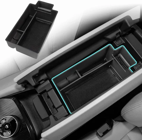 Organizador de consola central compatible con Nissan Rogue 2021 2022 2023 2024 2025 2026, bandeja de inserción de almacenamiento para reposabrazos,
