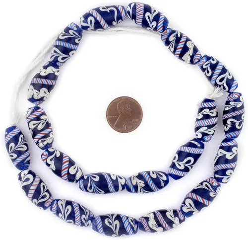 Miniatura 2 de TheBeadChest - Cuentas de Lewis y Clark azul índigo (0.945 x 0.472 in)
