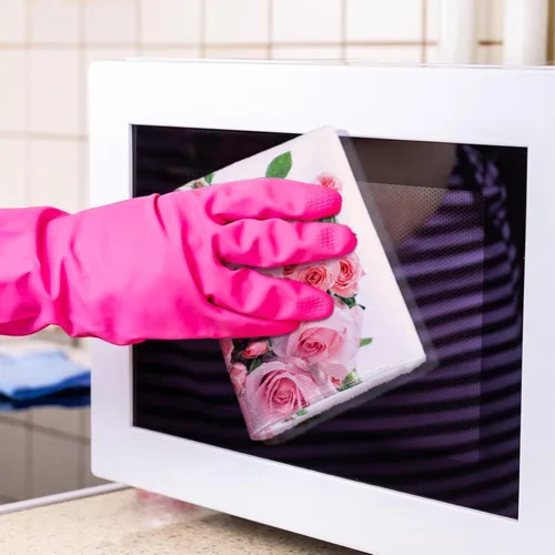 Miniatura 6 de Bencailor 6 toallas de cocina con rosas rosadas, toallas de mano color rosa, divertidas, paños de té para el baño, suministros para el hogar, 16 x