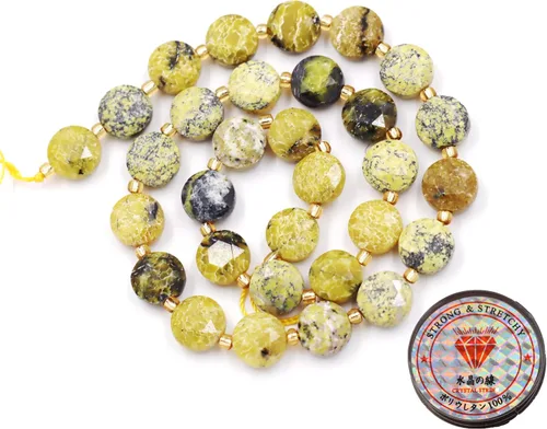 Miniatura 8 de Cuentas de piedras preciosas para la fabricación de joyas, cuentas de monedas facetadas de piedra natural piedra de sangre africana de 0.236 in