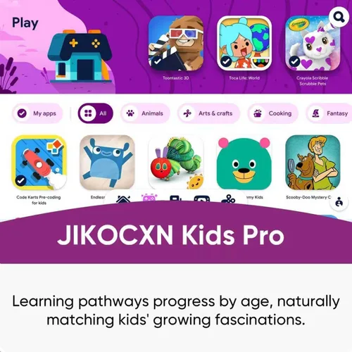 Miniatura 2 de JIKOCXN Kids Tablet, Android 16 Tablet for Kids 10 inch Octa-Core with Case, 24GB RAM 64GB ROM 1TB TF Card Expandable for Toddler Children, Parental