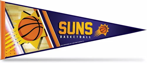 Miniatura 23 de Rico Industries NBA Basketball Primary - Banderín de fieltro de 12 x 30 pulgadas para decoración de pared, ideal para el hogar, dormitorio