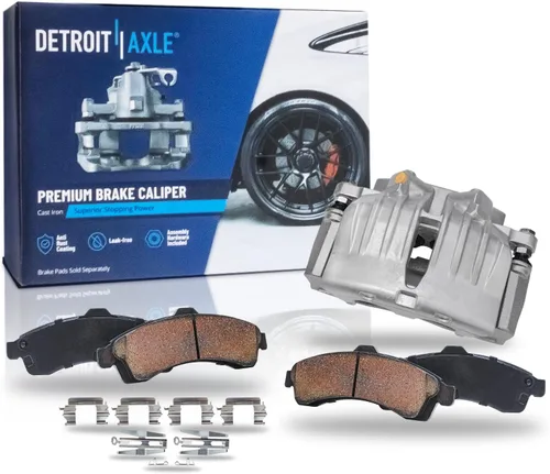 Detroit Axle - Kit de freno delantero para Chevrolet Trailblazer GMC Envoy Buick Rainier Isuzu Ascender Olds Bravada Saab 9-7X, repuesto de