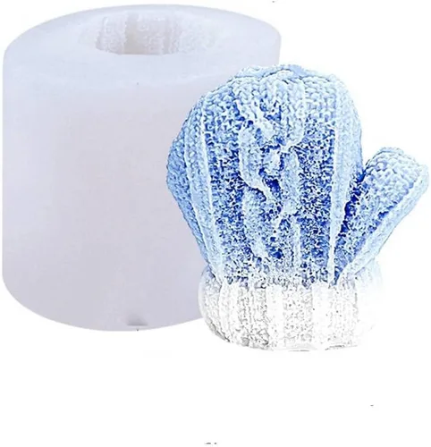 Miniatura 12 de Moldes de vela de hilo de silicona 3D para hacer velas, bricolaje, suéter, tipo piedra, molde de silicona, para hornear, hacer resina de cera