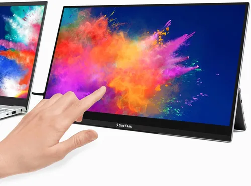 SideTrak Solo Pro Monitor portátil con pantalla táctil de 15.8 pulgadas para laptop, pantalla dual FHD LED IPS, 10 puntos táctil, USB-C® y extensor