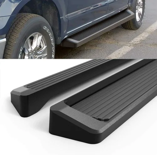 Miniatura 6 de APS Estribos negros compatibles con Ford F-150 2015-2026 SuperCrew Cab & F-150 Lightning 2022-2026 & F-250 F-350 Super Duty 2017-2026 Crew Cab