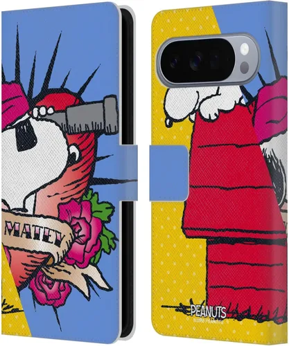 Miniatura 35 de Head Case Designs Officially Licensed Peanuts Snoopy & Woodstock 2 Halfs and Laughs Leather Wallet Case Compatible with Google Pixel 8 Snoopy