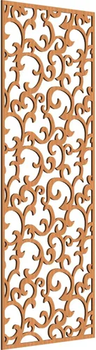 Miniatura 188 de Wheatland Paneles de pared decorativos de madera con calado, 9 3/8 pulgadas de ancho x 24 3/8 pulgadas de alto x 1/4 de alto, nogal