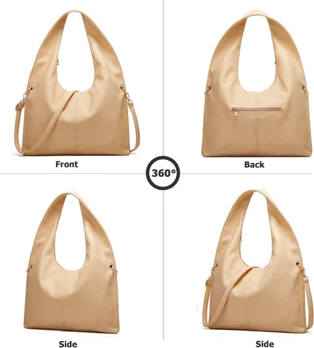 Miniatura 3 de myfriday Vintage Large Hobo Shoulder Bag for Women Soft Tote Purse and Handbag with Adjustable Strap