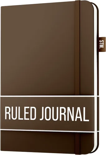 Miniatura 18 de Cuaderno rayado para escribir, 200 páginas, papel grueso de 4.23 oz/m² con notas adhesivas, lazo para bolígrafo, banda elástica, tapa dura de cuero
