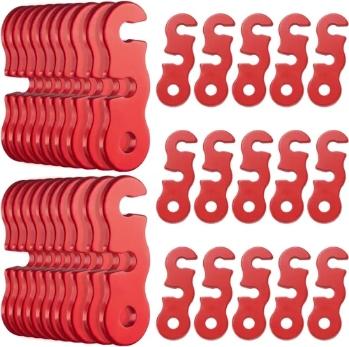 Miniatura 7 de SATINIOR Guyline - Tensor de aleación de aluminio para tienda de campaña, tensor de cuerda de paracaídas, ajustadores de cuerda para tienda