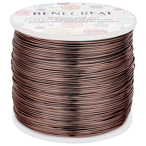 Miniatura 61 de BENECREAT -Alambre de aluminio para joyería de calibre 9, 55 pies, alambre metálico flexible para esculpir, ideal para manualidades de Halloween