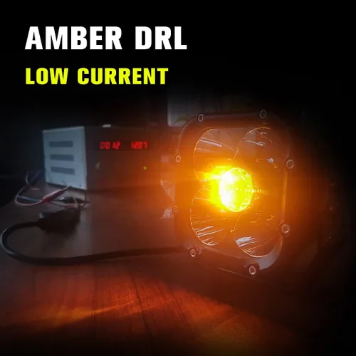 Miniatura 2 de Chelhead Luz LED ámbar DRL de 45 W, impermeable, 65 W, cada cápsula, compatible con camiones, Tacoma Bronco, tractor, Polaris Can Am X3 UTV