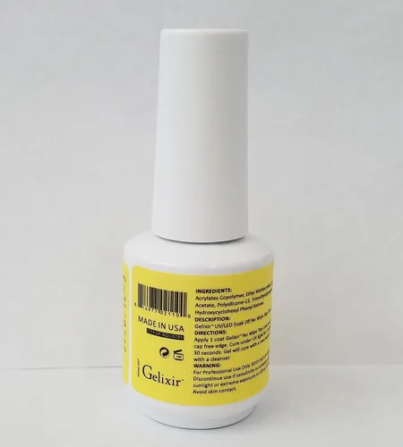 Miniatura 2 de Gelixir - Esmalte de uñas de gel blanco resistente al astillado y de secado rápido, 0.5 onzas líquidas, calidad de salón, brillo duradero