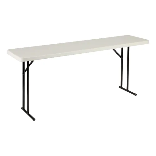 Miniatura 14 de Norwood Commercial Furniture Mesa de entrenamiento plegable para interiores y exteriores, de 5 pies, rectangular, de plástico moldeado por soplado