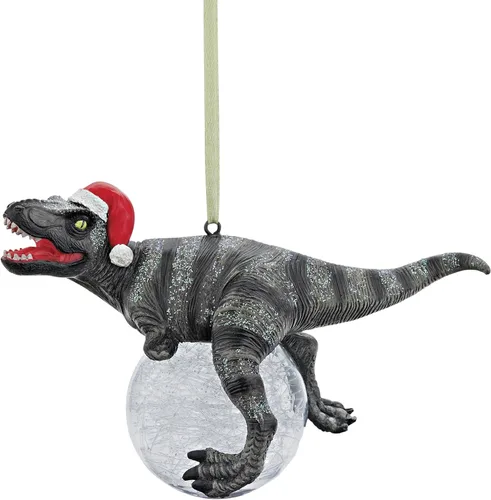 Miniatura 12 de Design Toscano - Juego de adornos de 3 dragones de Amesbury montados en piedras preciosas, color plateado, Navidad