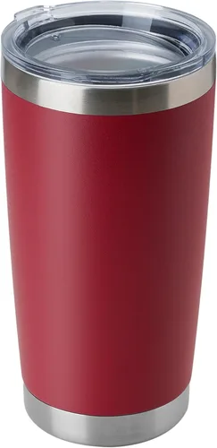 Miniatura 46 de DOMICARE Vaso de acero inoxidable de 20 onzas a granel con tapa, taza de viaje aislada al vacío de doble pared, taza de café con recubrimiento