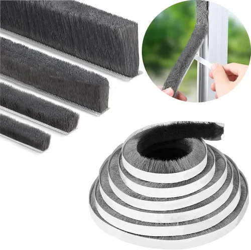 Burlete adhesivo fuerte para ventanas corredizas y marcos de puertas, tira de sellado para insonorización, a prueba de polvo, impermeable y