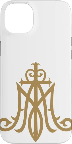 Miniatura 14 de Funda católica con monograma para iPhone 15 Virgin Mary Insignia Ave Maria