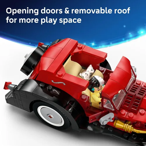 Miniatura 5 de LEGO Disney Cruella De Vil's Car Building Toy – 101 Dalmations juego de construcción de vehículos de simulación para niñas y niños, a partir de 9