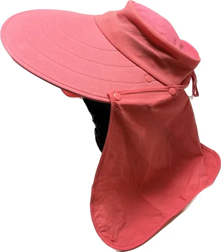 Miniatura 9 de Mrlahat Visera ancha para pesca al aire libre, gorra de pesca con solapa larga para orejas y cuello, unisex Beige