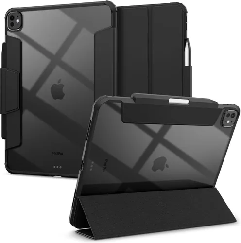 Miniatura 12 de Spigen Funda para iPad 10.2, iPad de 9ª/8ª/7ª generación (2021/2020/2019), Ultra Hybrid Pro con parte trasera transparente y soporte para lápices
