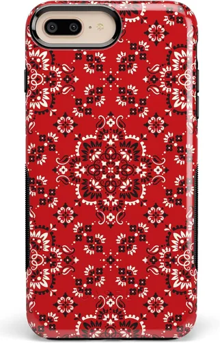 Miniatura 25 de Casely Funda para iPhone 6/7/8 Plus Funda con estampado de festival (solo buenas vibraciones)