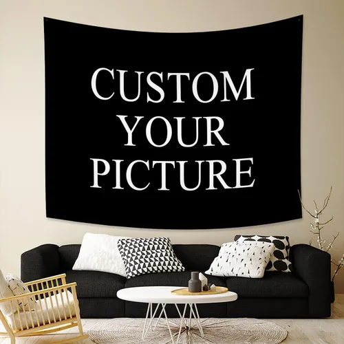 Miniatura 21 de Canessioa Tapiz personalizado para cargar imágenes personalizadas, tapiz personalizado, pancarta, logotipo, diseño de texto, tapiz para colgar