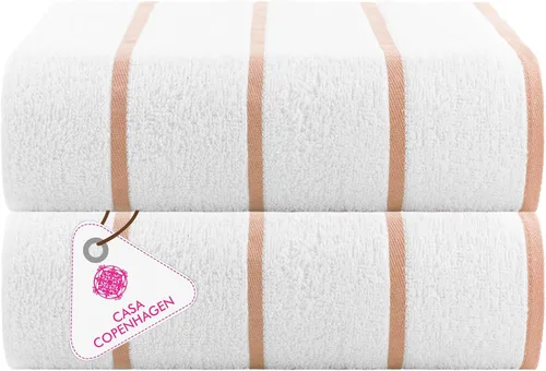 Miniatura 45 de CASA COPENHAGEN Solitaire Juego de 6 toallas - Negro, 600 GSM 2 toallas de baño 2 toallas de mano 2 toallitas, diseñadas en Dinamarca, hechas